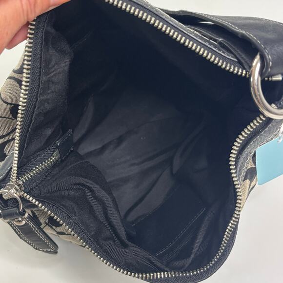 Coach Black Signature Logo Chelsea Shoulder Bag - Picture 8 of 10